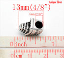 1 Silver Tone CRUISE SHIP European Charm Bead for large hole Euro bme0241