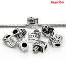 1 Silver Tone CRUISE SHIP European Charm Bead for large hole Euro bme0241
