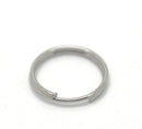 50 Silver Tone Double Loops Split Rings Open Jump Rings 12mm jum0039a