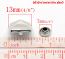 6 Sets Large PYRAMID CONE Stud Rivets . antiqued silver metal fin0169