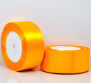 1.5 inches wide TANGERINE ORANGE Satin Ribbon for Weddings, Scrapbooking, Jewelry Making, Sewing, Gift Wrap . 25 yards rib0012