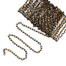 1 yard (3 feet) BLACK and GOLD Diamond Cut Cable Link Chain fch0161a