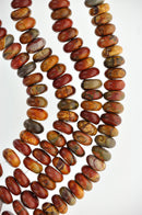 10mm Rondelle PICASSO JASPER Beads, gemstone jasper beads, full strand, about 69 beads, gja0045b