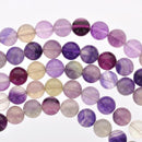 12mm Round FLUORITE Beads, natural gemstones, full strand gfl0002