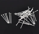 Bulk Package 700 Bright Silver Plated Metal Flat Head Pins 21/22 gauge, 24mm long (1" long) pin0002
