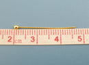 500 Medium Gold Tone Ball Head Pins, 1" long (25mm)  24ga  24 gauge pin0018