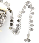 1 yard (3 feet) of SILVER TONE DISC Curb Link Chain  fch0080