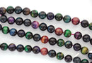 Half Strand RAINBOW TIGER EYE Gemstone Beads . Round 12mm gte0001