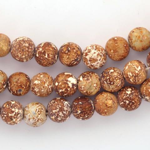 12mm Round WOOD AGATE Gemstone Beads, full strand, gag0152b
