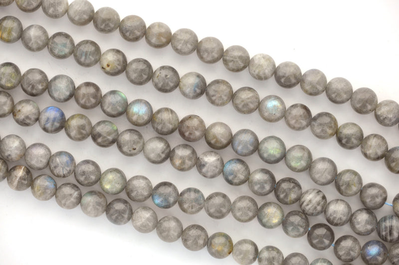 8mm LABRADORITE Round Beads, Natural Gemstone Labradorite, full strand, about 45 beads, glb0008