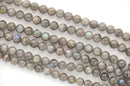 6mm LABRADORITE Round Beads, Natural Gemstone Labradorite Beads, full strand, glb0007