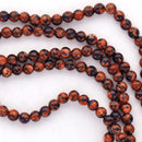 4mm GOLDSTONE and BLUE GOLDSTONE Round Beads  half strand, ggs0013