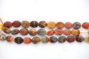 14x10mm Polished Oval PICASSO JASPER Beads, full strand gja0001b