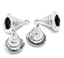 4 Silver Tibetan Style Metal WITCH'S Hat Charm Pendants  chs0639