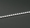 10 meters SILVER PLATED Metal Ball Chain 2.0mm  fch0125