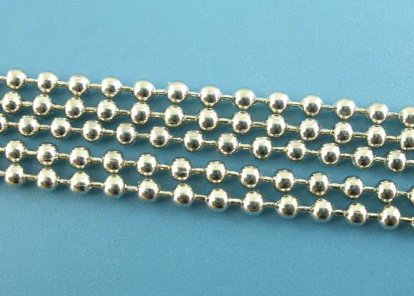 8 meters SILVER TONE Metal Ball Chain 2.0mm  fch0136