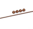 10 meters (over 32 feet) COPPER TONE Metal Ball Chain 2.4mm  fch0128