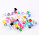 300 Acrylic Rondelle Beads, mixed colors 10mm bac0088