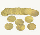 20 pcs. Antiqued Bronze Tone Metal Stamping Blanks Charms ( 20mm ),  ROUND DISC TAGS, 28 gauge  msb0127