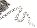 1 yard (3 feet) of ANTIQUE SILVER Oval Cable Link Chain  .  unsoldered links are 8x5mm  fch0207