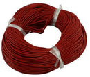 10 yards (30 feet) CRIMSON RED LEATHER Jewelry Cord . Round 2mm cor0069