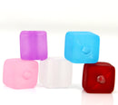 200 Frosted Acrylic CUBE Beads Mixed Color Beads  8mm   bac0025