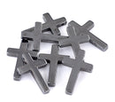 4 Hematite Gemstone Top Drilled CROSS Pendants GHE0002