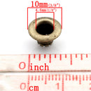 25 ANTIQUED BRONZE GOLD Tone Eyelets for Scrapbooking, mixed colors 10x7mm fin0181