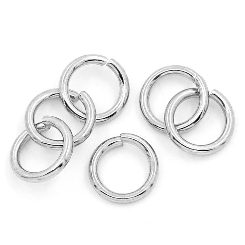 500 PCs 8mm STAINLESS STEEL Heavy Thick Open Jump Rings 16 gauge wire Findings jum0020
