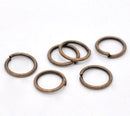 400 Copper Open Jump Rings Findings 8mm x 0.7mm, 21 gauge wire . wholesale bulk package   jum0055