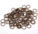 400 Copper Open Jump Rings Findings 8mm x 0.7mm, 21 gauge wire . wholesale bulk package   jum0055