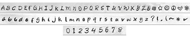 ImpressArt Metal Alphabet Letter Stamping Set,  3mm LOWERCASE BRIDGETTE Font tol0251