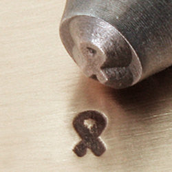 ImpressArt Metal Design Stamp,  4mm AWARENESS RIBBON SOLID   tol0046