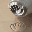 ImpressArt Metal Design Stamp,  6mm BASEBALL GLOVE  tol0123