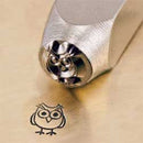ImpressArt Metal Design Stamp,  6mm HOOTIE OWL   tol0027
