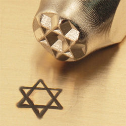 ImpressArt Metal Design Stamp, 6mm STAR OF DAVID tol0153