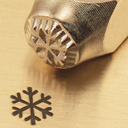 ImpressArt Metal Design Stamp,  6mm LARGE SNOWFLAKE  tol0068