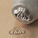 ImpressArt Metal Design Stamp,  6mm DOG FACE  tol0108