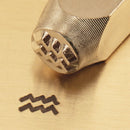 ImpressArt Metal Design Stamp,  6mm ZODIAC AQUARIUS tol0083