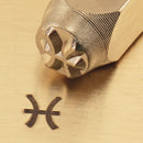 ImpressArt Metal Design Stamp,  6mm ZODIAC PISCES **NEW**  tol0076