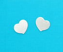 10 Unfinished Aluminum Metal Stamping Blanks Charms 3/4" SWIRLY HEART TAGS 20 gauge . msb0083