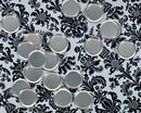 6 Nickel Silver Metal Stamping Blanks Charms 7/8" ARTISAN CIRCLE TAGS 24 gauge . msb0097