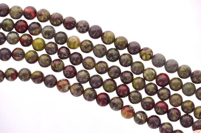 4mm Round DRAGON BLOOD JASPER Beads, Bloodstone Natural Gemstones, full strand, about 95 bead, gja0106