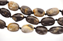 2 Large Chunky BRAZILIAN AGATE Nugget Beads, 25x16mm  (1" long) Natural Gemstones gag0059