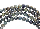 4 Smooth Round BLUE GREEN KYANITE Beads, 10mm . Natural Gemstones gky0005