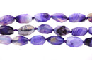 2 Large MADAGASCAR PURPLE AGATE Beads, polished nuggets . Natural Gemstones gag0079