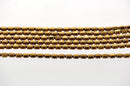 1 Strand Small Shiny Gold BRONZE Metallic Coated HEMATITE Gemstone HEXAGON Barrel Beads . genuine carved stone . 5.5mm x 4mm ghe0058