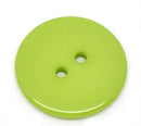 10 Round LIME GREEN Buttons for Jewelry Making, Scrapbooking, Sewing . 23mm  but0088