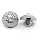 10 Gunmetal RHINESTONE Shank Buttons . acrylic . 11mm but0147