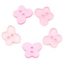 12 LIGHT PINK BUTTERFLY Buttons for Jewelry Making, Scrapbooking, Sewing . 16mm x 13mm  but0057
